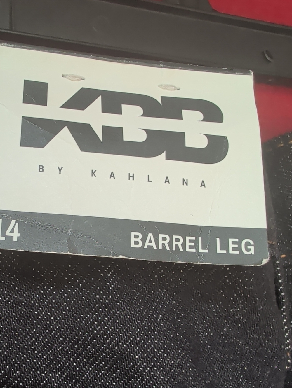 NWT- KBB by Kahlana Dark Wash (Kahlana) Barrel Jeans - Picture 6 of 9